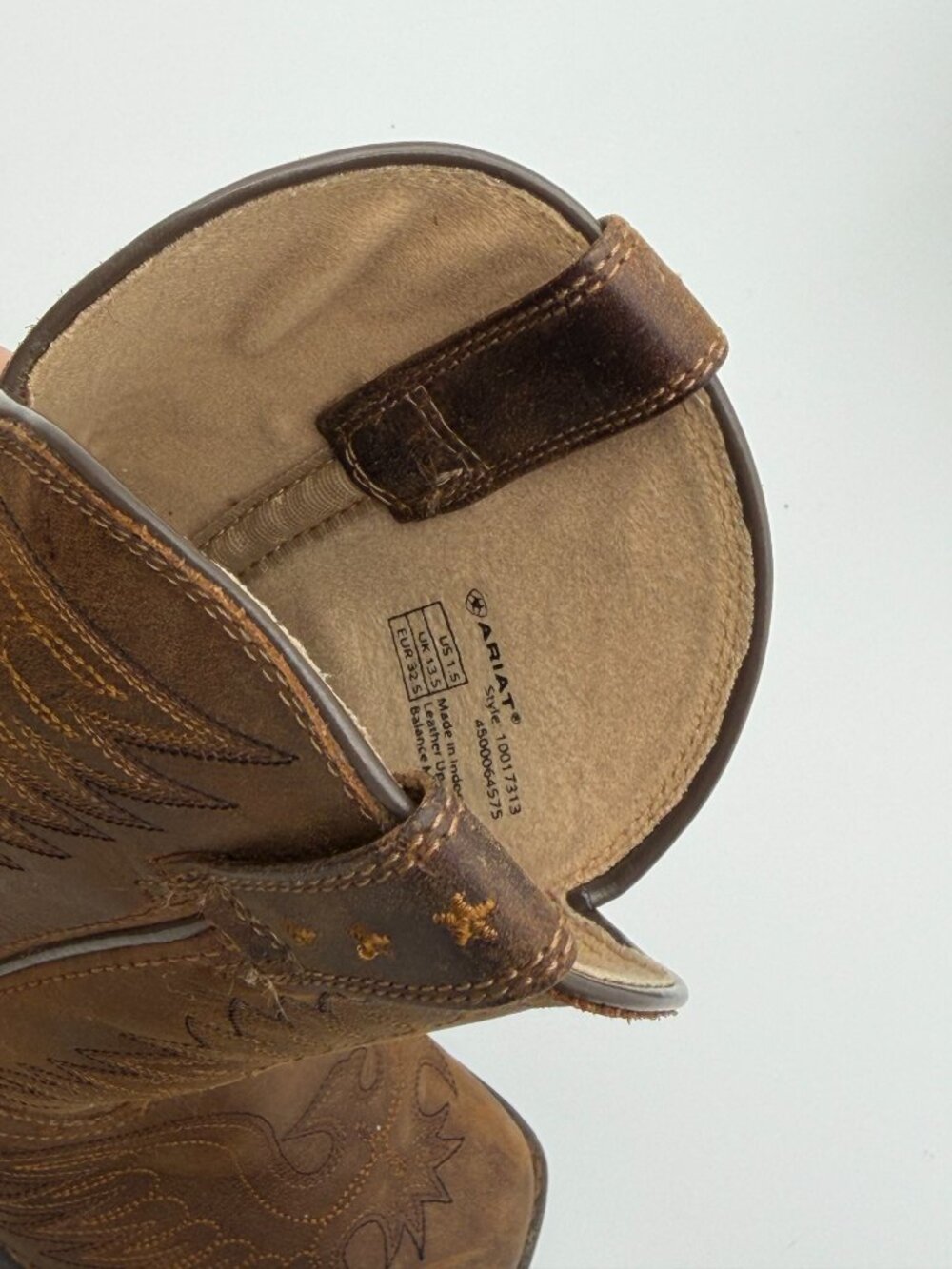 Brown Square Toe Cowboy Boots KIDS - Picture 7 of 7